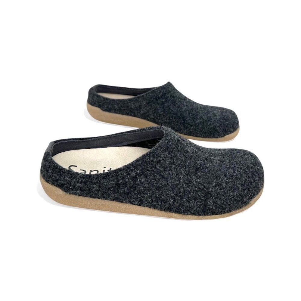 Sanita $149 Lodge Supportive Slide Unisex Wool Felt Slipper EU 40 Indoor Outdoor - Picture 8 of 13